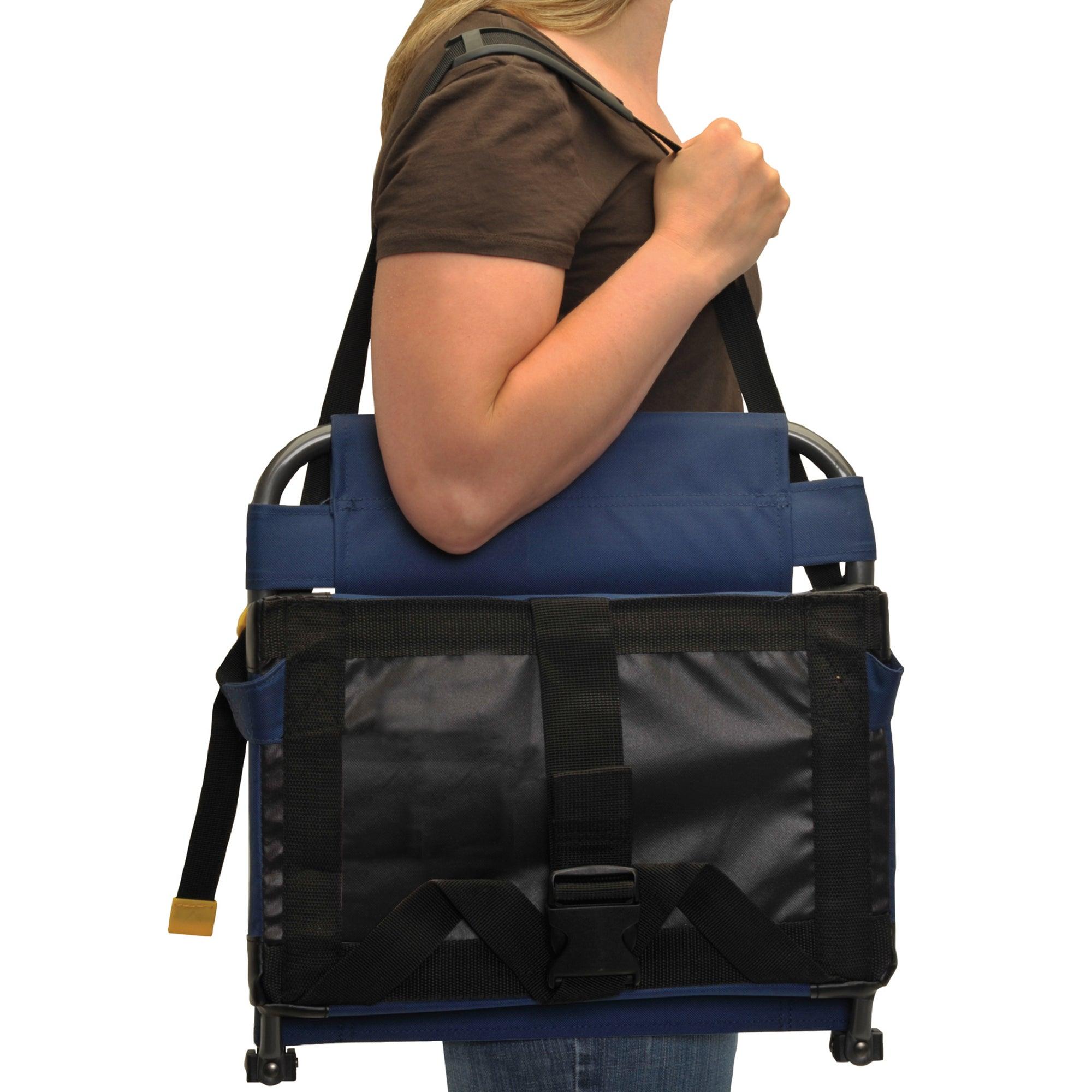 Bleacher-Friendly BleacherBack - Choice 696 - Grandstand Cushion Seat with Secure Under-Bench Hooks Detail