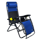 Backpack Travel Freeform Zero Gravity Lounger Bundle - Choice 507 - Low-Profile Reclining Beach Chair with Backpack Straps Detail