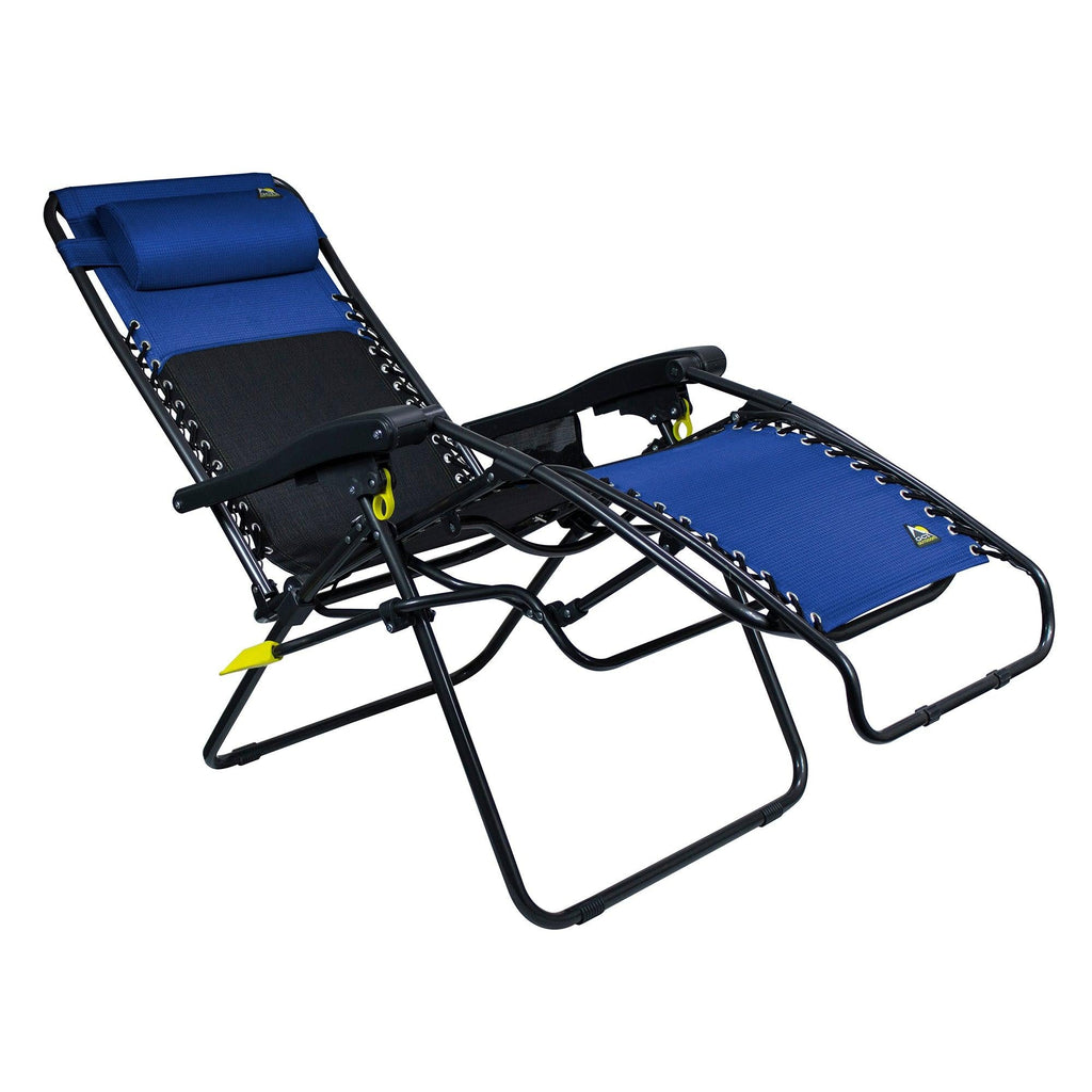 Backpack Travel Freeform Zero Gravity Lounger Bundle - Choice 507 - Low-Profile Reclining Beach Chair with Backpack Straps Detail