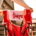 Patented Spring-Action College Comfort Pro Rocker - Nebraska Cornhuskers - Choice 161 - Freestyle Rocker Portable Outdoor Folding Chair Detail