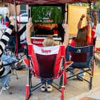 Patented Spring-Action College Comfort Pro Rocker - Nebraska Cornhuskers - Choice 161 - Freestyle Rocker Portable Outdoor Folding Chair Detail