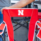 Patented Spring-Action College Comfort Pro Rocker - Nebraska Cornhuskers - Choice 161 - Freestyle Rocker Portable Outdoor Folding Chair Detail