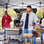 Portable Culinary Slim-Fold Cook Station - Choice 575 - Heat-Resistant Over-Fire Grill Rack for Camping Detail