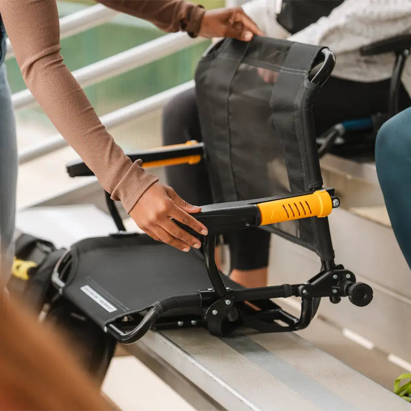 Patented Spring-Action Stadium Rock-Cliner - Choice 540 - Heavy-Duty Kickback Rocker with Beverage Holder Detail