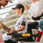 Patented Spring-Action Stadium Rock-Cliner - Choice 540 - Heavy-Duty Kickback Rocker with Beverage Holder Detail