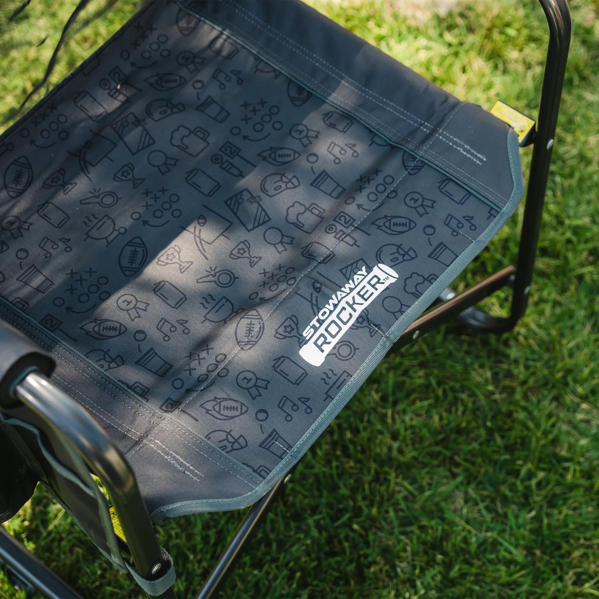 Smooth Motion Stowaway Rocker - Choice 794 - Patented Spring-Action Rocking Chair for Camping Detail