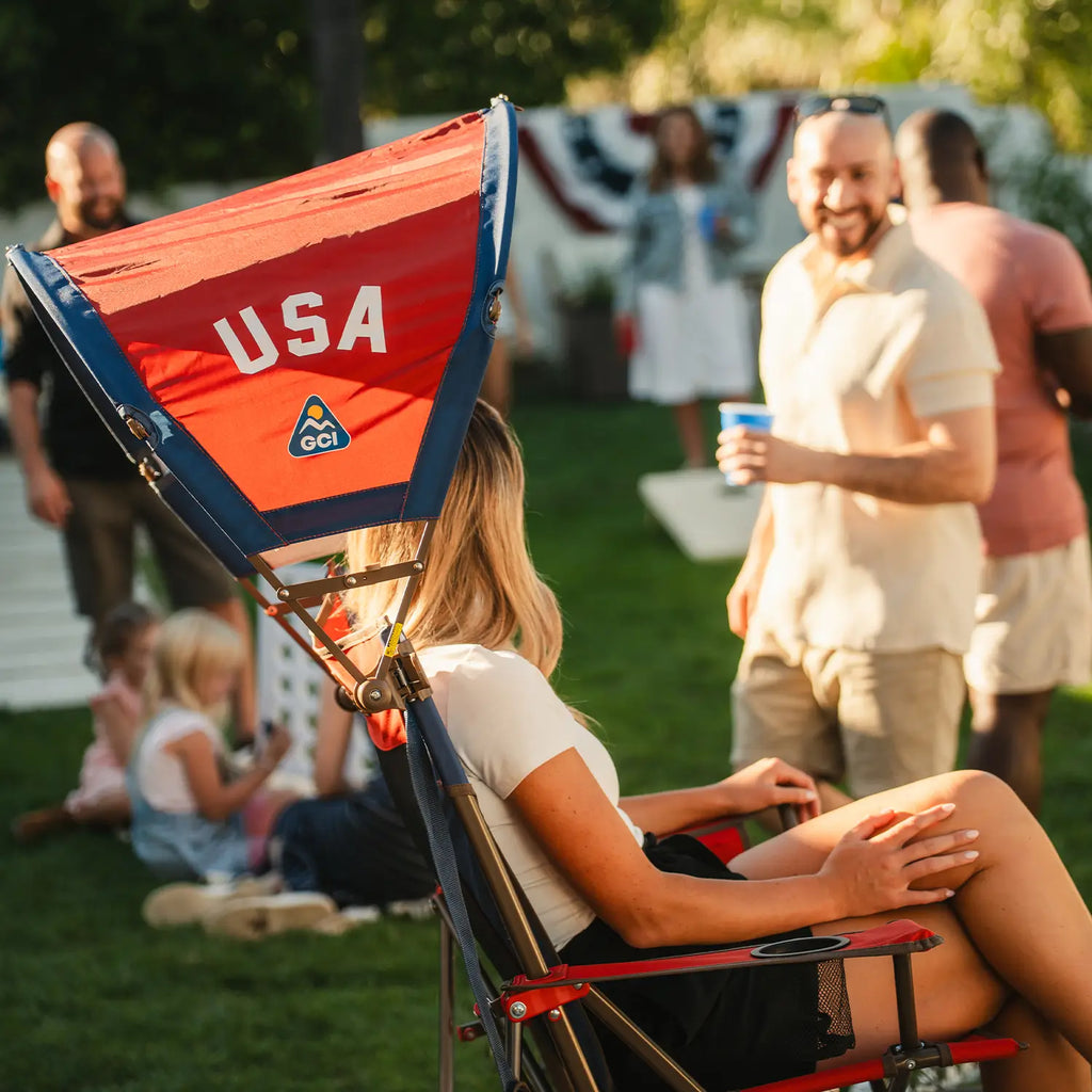 UV-Protection SunShade Accessory - USA Anniversary Deluxe - Choice 917 - SunShade Canopy for Beach & Camping Detail