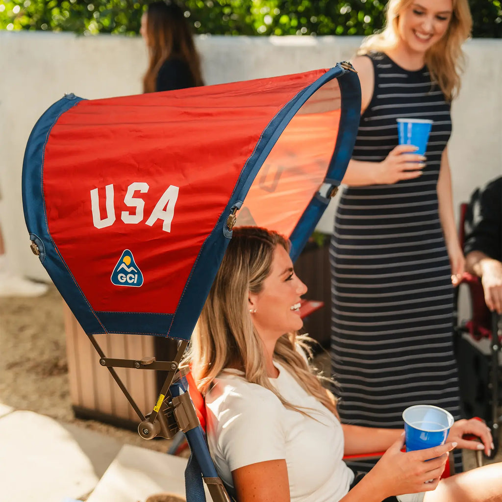 UV-Protection SunShade Accessory - USA Anniversary Deluxe - Choice 917 - SunShade Canopy for Beach & Camping Detail