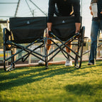 Luxury Camp Tandem Rocker - Choice 227 - Heavy-Duty Kickback Rocker with Beverage Holder Detail