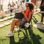 Luxury Camp Tandem Rocker - Choice 227 - Heavy-Duty Kickback Rocker with Beverage Holder Detail