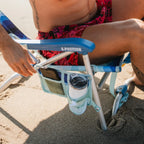 Reclining Beach Bi-Fold Beach Chair - Choice 601 - Portable Heavy-Duty Low Boy Chair for Ocean Side Detail