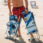 Reclining Beach Bi-Fold Beach Chair - Choice 601 - Portable Heavy-Duty Low Boy Chair for Ocean Side Detail