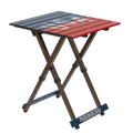 Slim-Fold Compact Camp Table 20 - USA Anniversary Deluxe - Choice 757 - Slim-Fold Outdoor Cook Station with Storage Shelves - Default Title