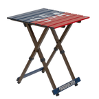 Slim-Fold Compact Camp Table 20 - USA Anniversary Deluxe - Choice 757 - Slim-Fold Outdoor Cook Station with Storage Shelves - Default Title