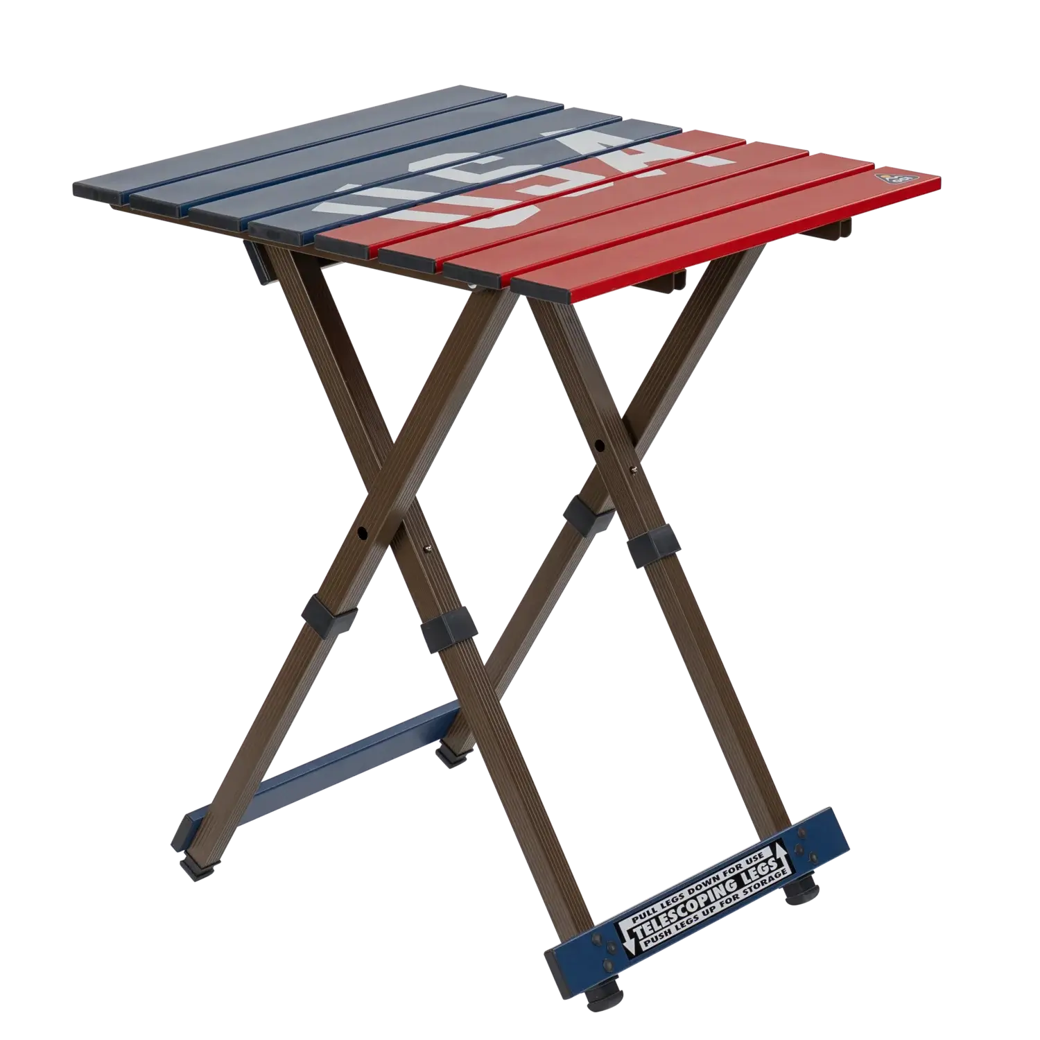 Slim-Fold Compact Camp Table 20 - USA Anniversary Deluxe - Choice 757 - Slim-Fold Outdoor Cook Station with Storage Shelves - Default Title