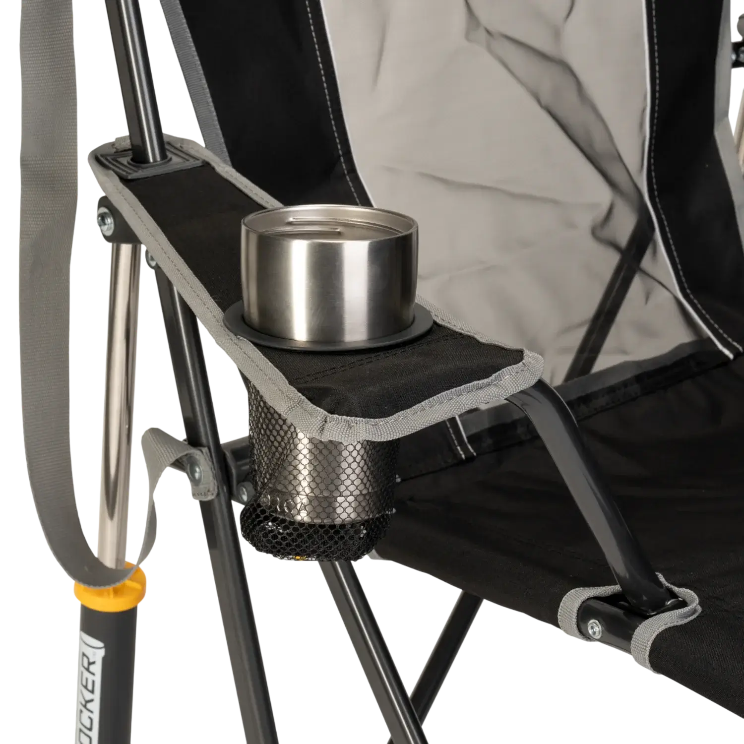Patented Spring-Action Comfort Pro Rocker - Choice 375 - RoadTrip Rocker Smooth Motion Camp Chair Detail