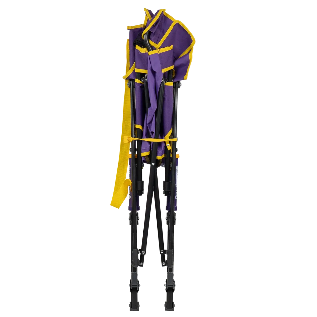 Luxury Camp College Comfort Pro Rocker - LSU Tigers - Choice 880 - Freestyle Rocker Portable Outdoor Folding Chair Detail