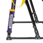 Luxury Camp College Comfort Pro Rocker - LSU Tigers - Choice 880 - Freestyle Rocker Portable Outdoor Folding Chair Detail