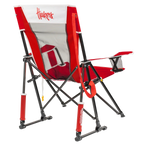 Patented Spring-Action College Comfort Pro Rocker - Nebraska Cornhuskers - Choice 161 - Freestyle Rocker Portable Outdoor Folding Chair Detail