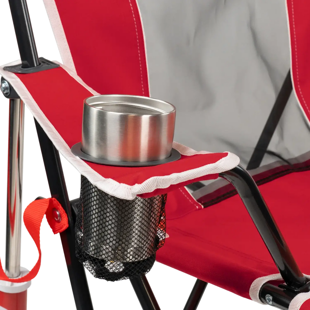 Patented Spring-Action College Comfort Pro Rocker - Nebraska Cornhuskers - Choice 161 - Freestyle Rocker Portable Outdoor Folding Chair Detail