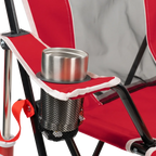 Patented Spring-Action College Comfort Pro Rocker - Nebraska Cornhuskers - Choice 161 - Freestyle Rocker Portable Outdoor Folding Chair Detail