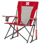 Patented Spring-Action College Comfort Pro Rocker - Nebraska Cornhuskers - Choice 161 - Freestyle Rocker Portable Outdoor Folding Chair Detail