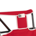 Patented Spring-Action College Comfort Pro Rocker - Nebraska Cornhuskers - Choice 161 - Freestyle Rocker Portable Outdoor Folding Chair Detail
