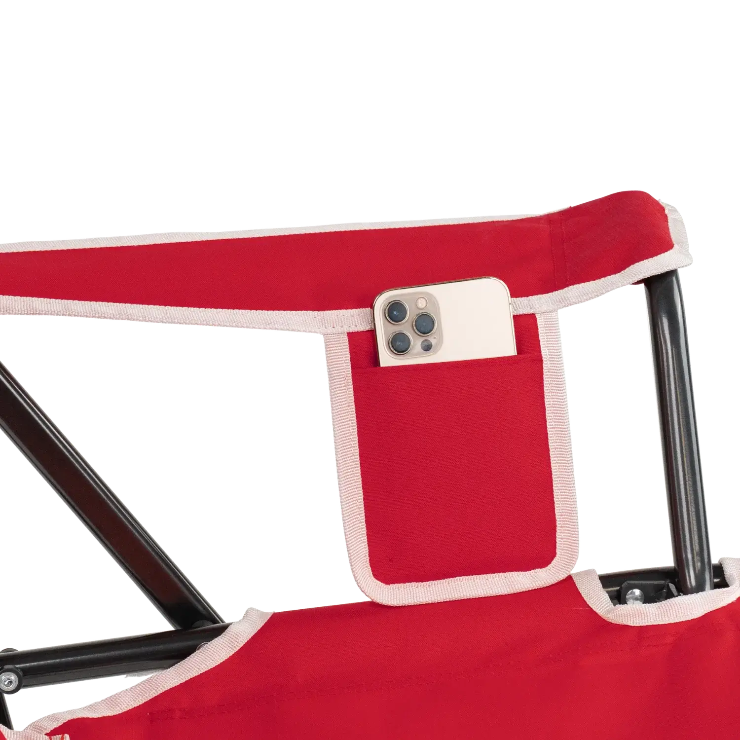 Patented Spring-Action College Comfort Pro Rocker - Nebraska Cornhuskers - Choice 161 - Freestyle Rocker Portable Outdoor Folding Chair Detail