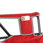 Smooth Motion College Comfort Pro Rocker - Ohio State Buckeyes - Choice 676 - Patented Spring-Action Rocking Chair for Camping Detail