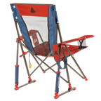 Premium All-Weather Comfort Pro Rocker - USA Anniversary Deluxe - Choice 424 - Heavy-Duty Kickback Rocker with Beverage Holder Detail