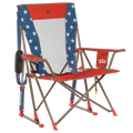 Premium All-Weather Comfort Pro Rocker - USA Anniversary Deluxe - Choice 424 - Heavy-Duty Kickback Rocker with Beverage Holder - Default Title