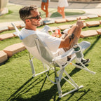 Heavy-Duty Freestyle Comfort Pro Rocker XL - Choice 107 - Patented Spring-Action Rocking Chair for Camping Detail
