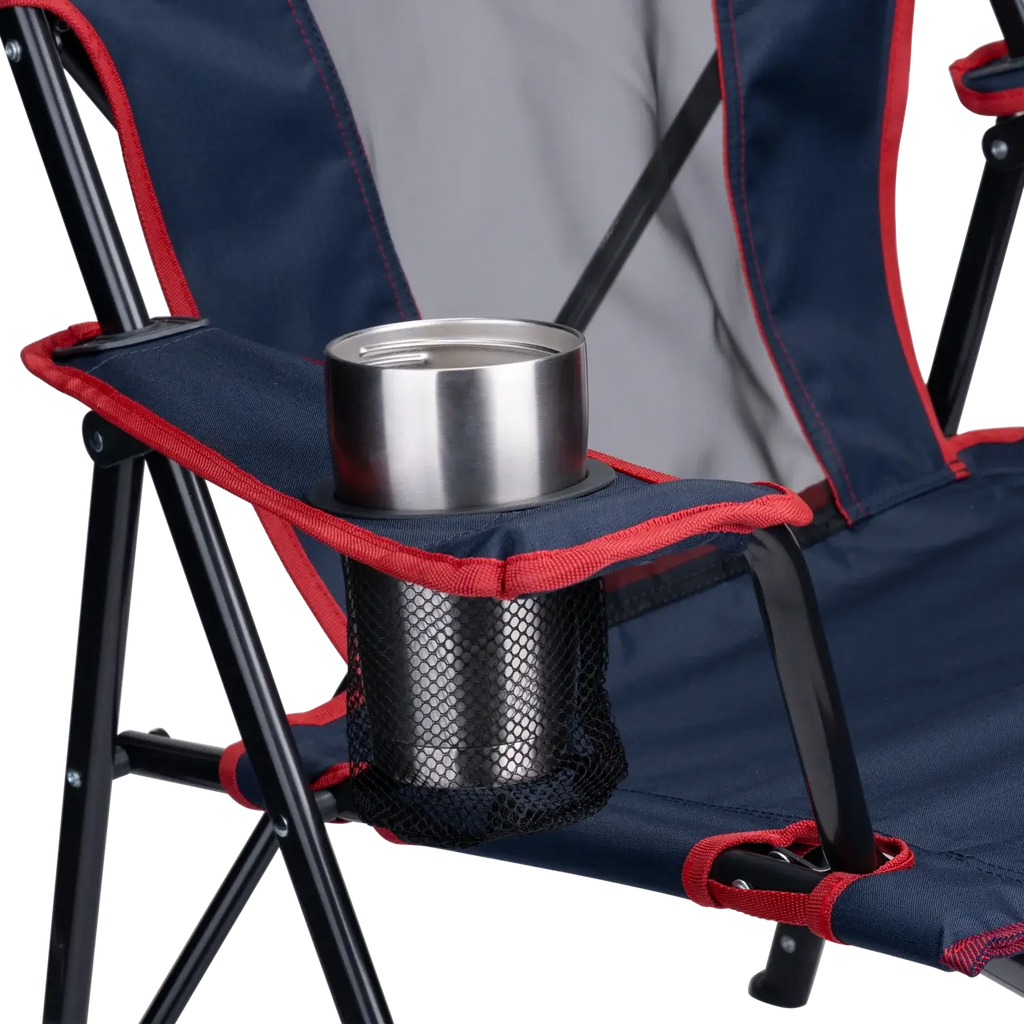 Micro-Folding Comfort Quad Chair - Choice 989 - Premium Slim-Fold Compact Chair with Messenger Bag Detail