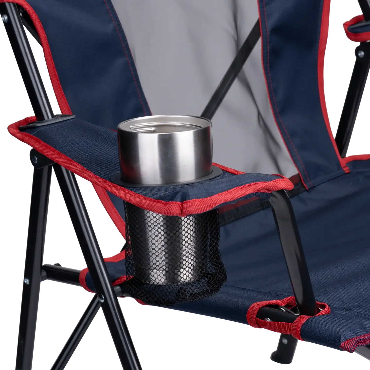 Micro-Folding Comfort Quad Chair - Choice 989 - Premium Slim-Fold Compact Chair with Messenger Bag Detail