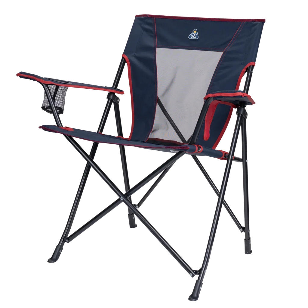 Micro-Folding Comfort Quad Chair - Choice 989 - Premium Slim-Fold Compact Chair with Messenger Bag Detail