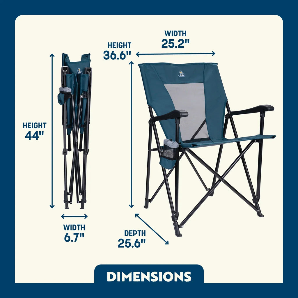 Space-Saving Pico Eazy Chair - Choice 976 - Premium Slim-Fold Compact Chair with Messenger Bag Detail