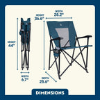 Space-Saving Pico Eazy Chair - Choice 976 - Premium Slim-Fold Compact Chair with Messenger Bag Detail