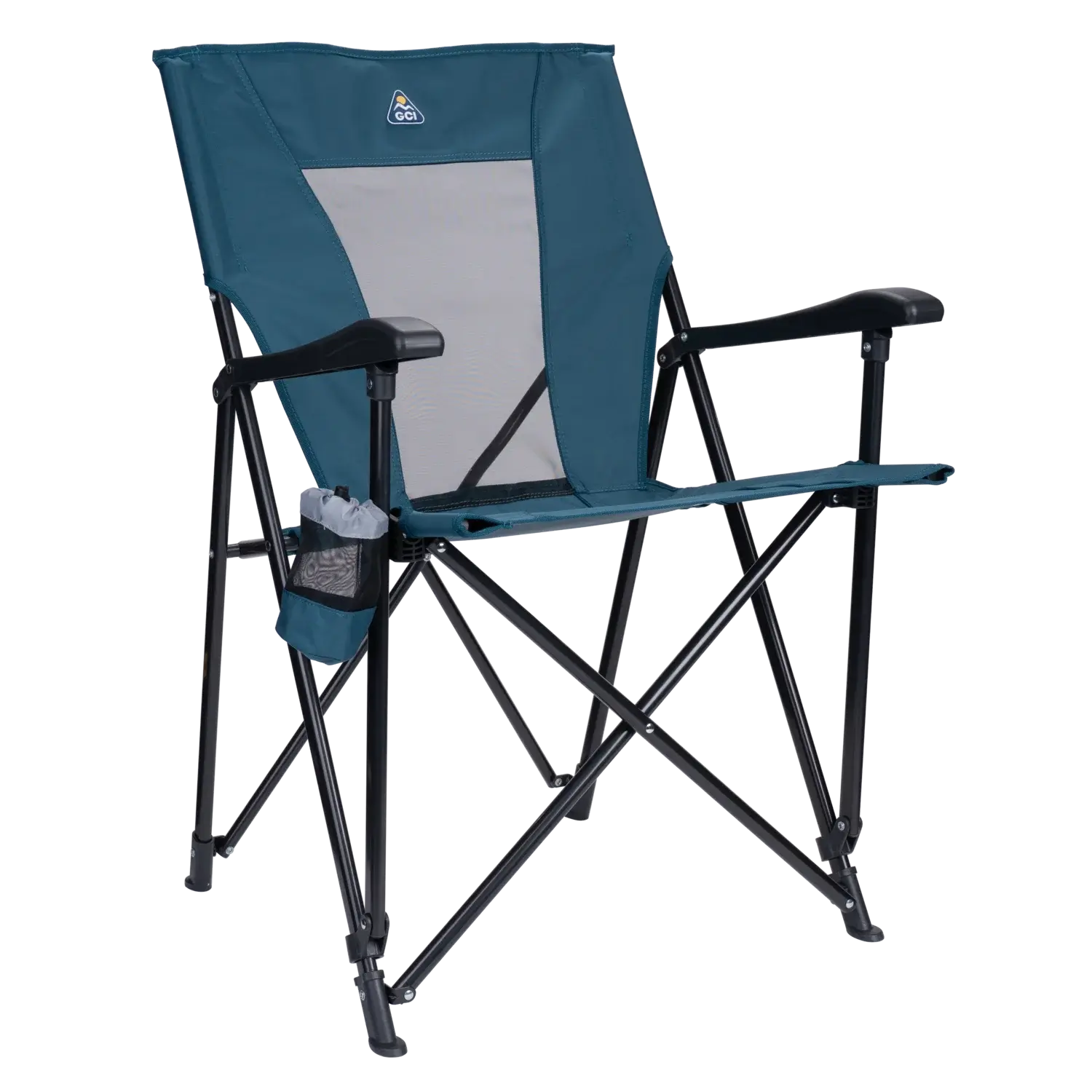 Space-Saving Pico Eazy Chair - Choice 976 - Premium Slim-Fold Compact Chair with Messenger Bag - Teal