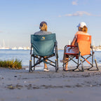 Premium All-Weather Freestyle Rocker - Pumpkin Spice - Choice 373 - Patented Spring-Action Rocking Chair for Camping Detail