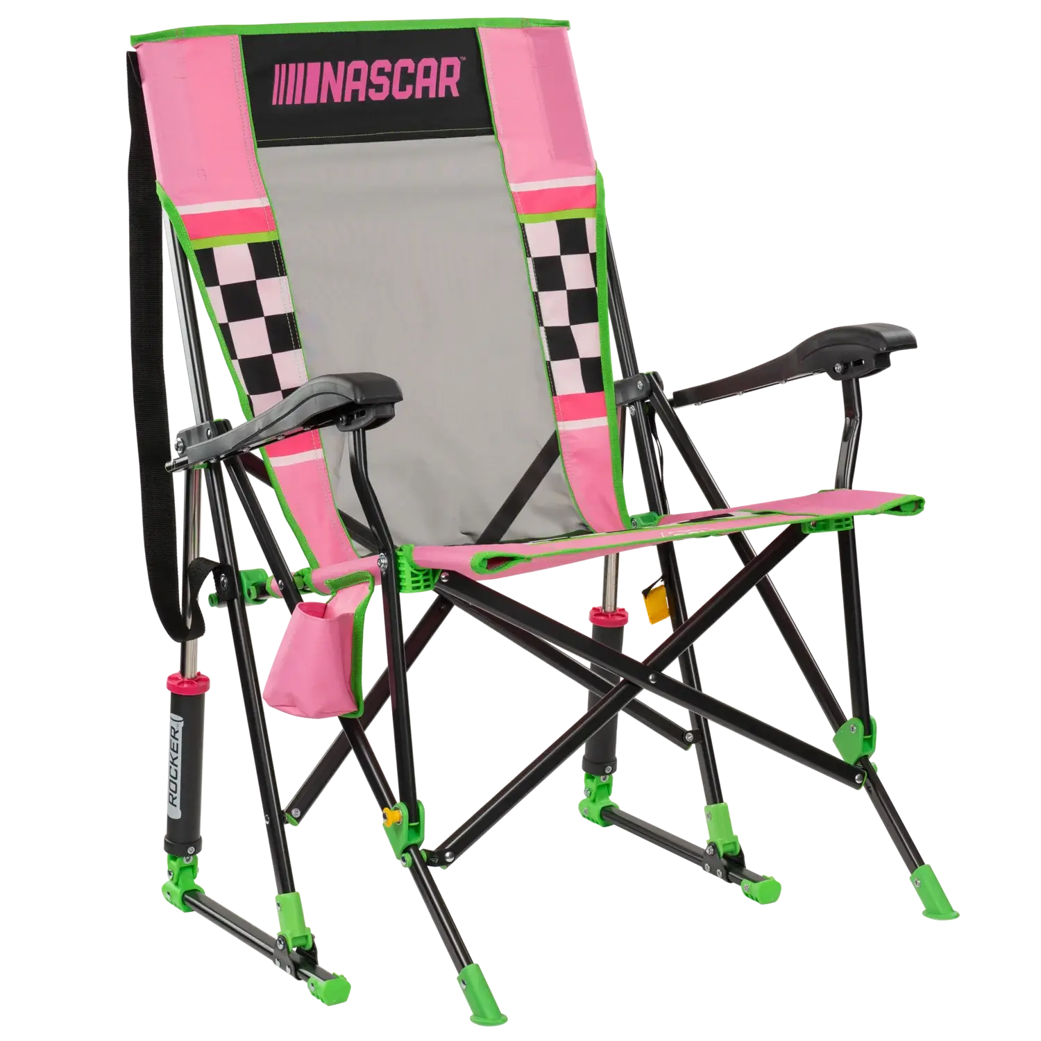Heavy-Duty Freestyle RoadTrip Rocker - NASCAR For Her - Choice 560 - Patented Spring-Action Rocking Chair for Camping - Default Title