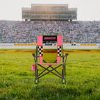 Heavy-Duty Freestyle RoadTrip Rocker - NASCAR For Her - Choice 560 - Patented Spring-Action Rocking Chair for Camping Detail