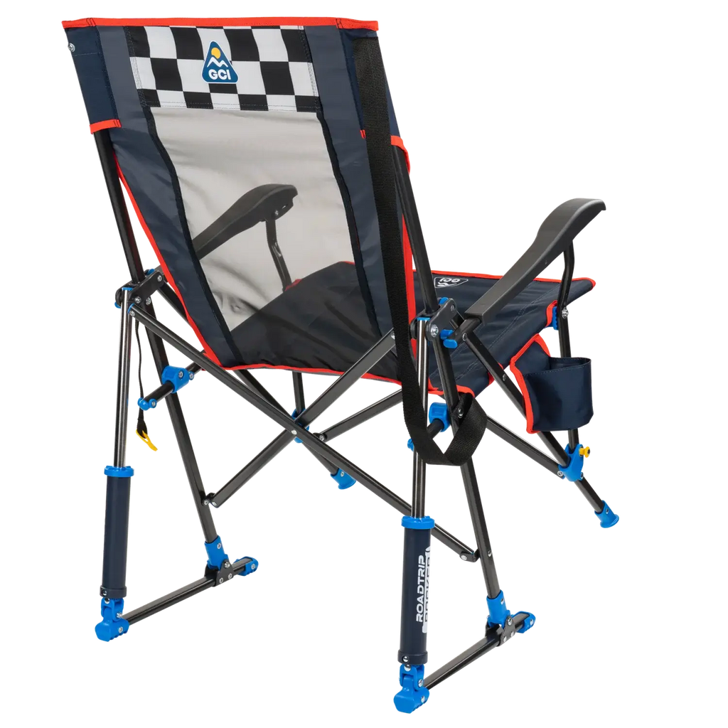 Patented Spring-Action RoadTrip Rocker - NASCAR For Him - Choice 453 - RoadTrip Rocker Smooth Motion Camp Chair Detail