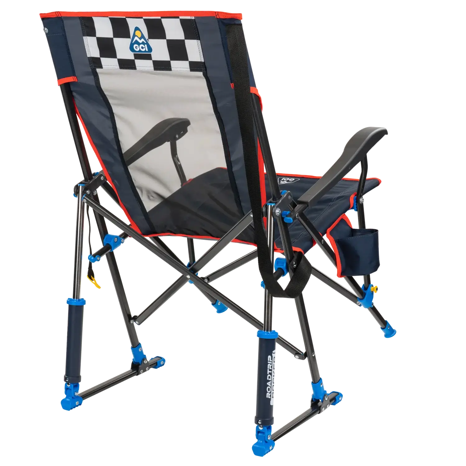 Patented Spring-Action RoadTrip Rocker - NASCAR For Him - Choice 453 - RoadTrip Rocker Smooth Motion Camp Chair Detail