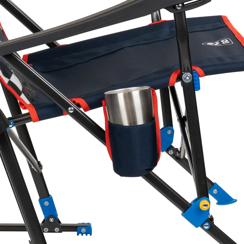 Patented Spring-Action RoadTrip Rocker - NASCAR For Him - Choice 453 - RoadTrip Rocker Smooth Motion Camp Chair Detail