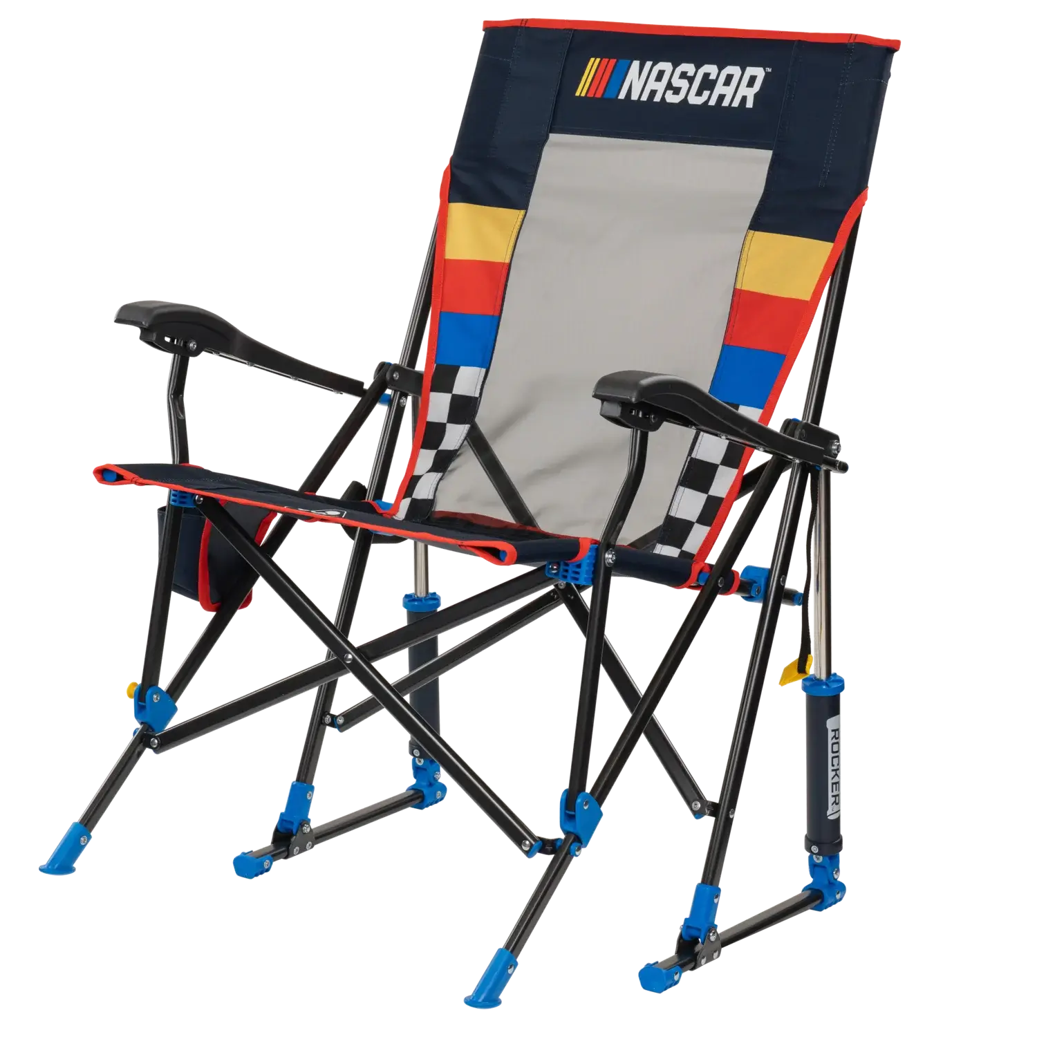 Patented Spring-Action RoadTrip Rocker - NASCAR For Him - Choice 453 - RoadTrip Rocker Smooth Motion Camp Chair Detail
