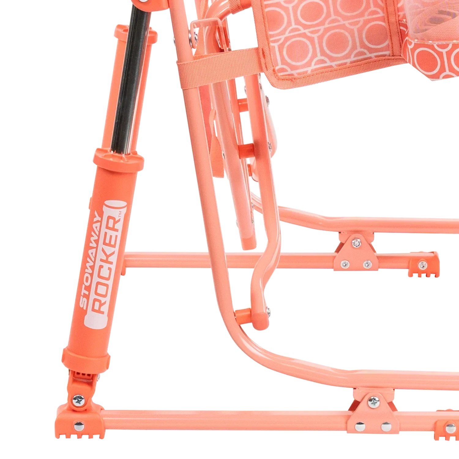 Smooth Motion Stowaway Rocker - Choice 794 - Patented Spring-Action Rocking Chair for Camping Detail