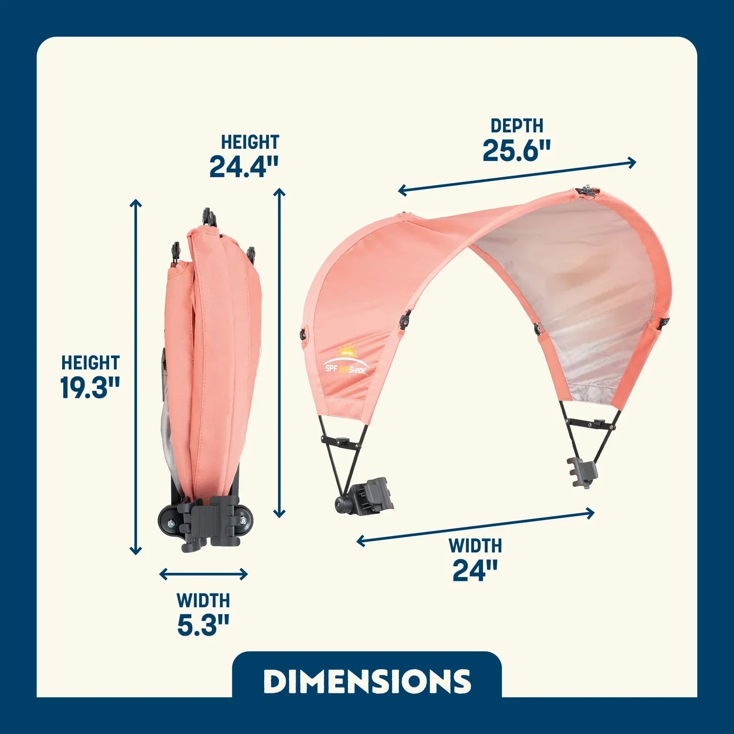 Portable Canopy SunShade Accessory - Choice 361 - SunShade Canopy for Beach & Camping Detail