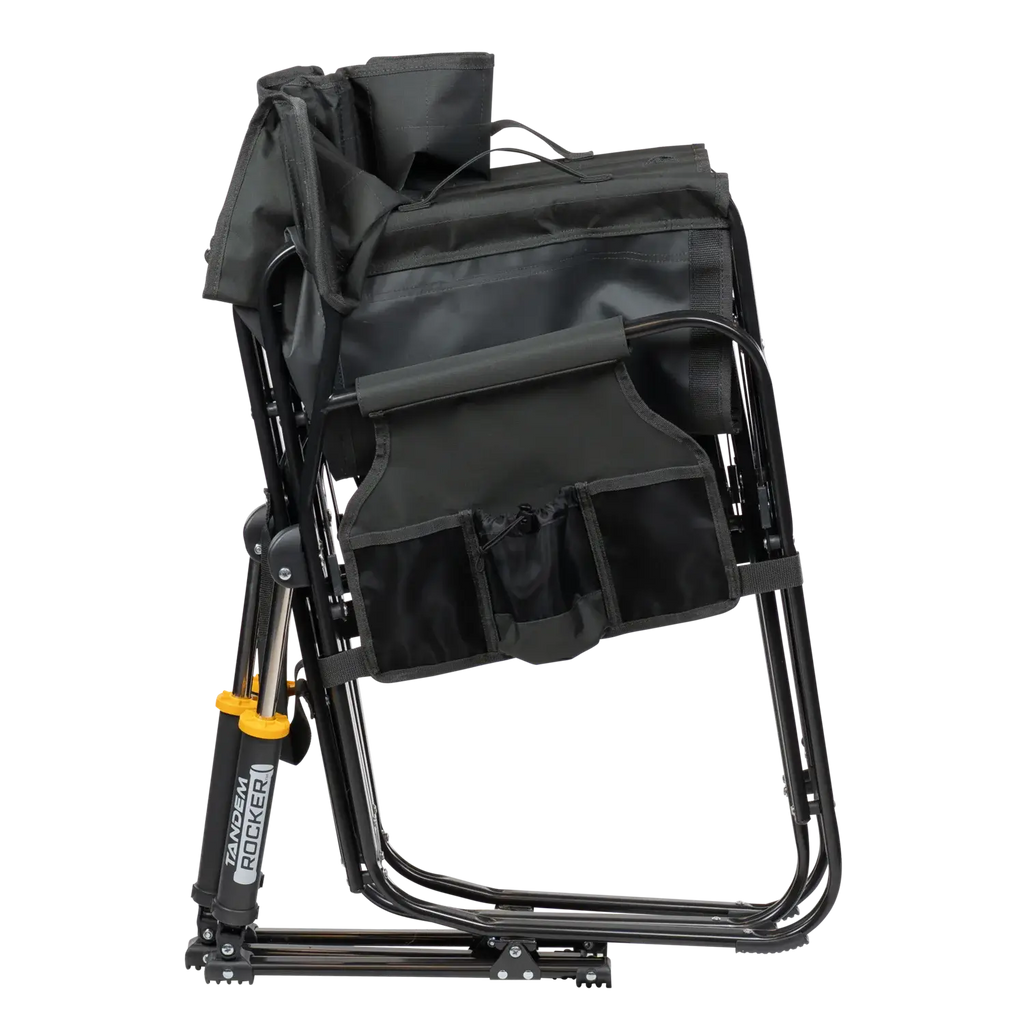 Luxury Camp Tandem Rocker - Choice 227 - Heavy-Duty Kickback Rocker with Beverage Holder Detail