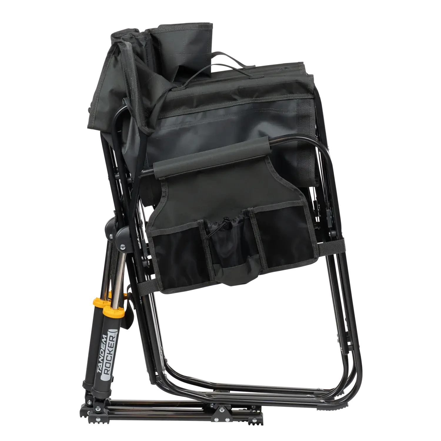 Luxury Camp Tandem Rocker - Choice 227 - Heavy-Duty Kickback Rocker with Beverage Holder Detail