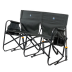 Luxury Camp Tandem Rocker - Choice 227 - Heavy-Duty Kickback Rocker with Beverage Holder Detail